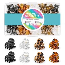 36 Pcs Mini Hair Claw Clips for Women, Small Little Plastic Hairclips Jaw