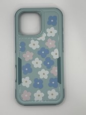 iPhone 6 6s 7 8 Case Floral Blue Cute Slim Shockproof Protective Cover
