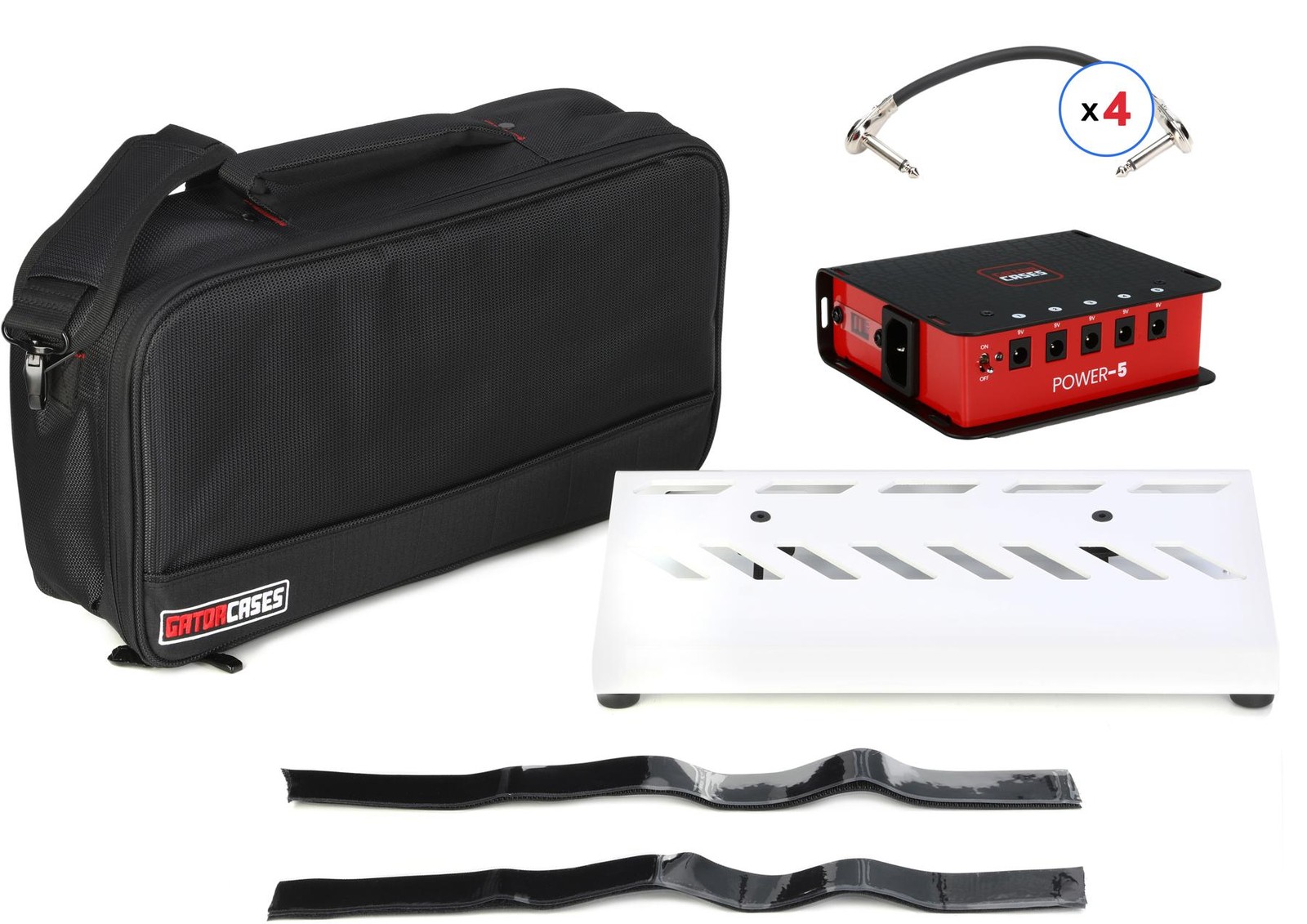 Маленькая педальная доска Gator с сумкой блоком питания и соединительными кабелями - 1575x7 34890₽