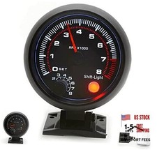 Tachometer Gauge, 3.75" 12V Automotive Replacement Tachometers 0-8000 RPM,RPM