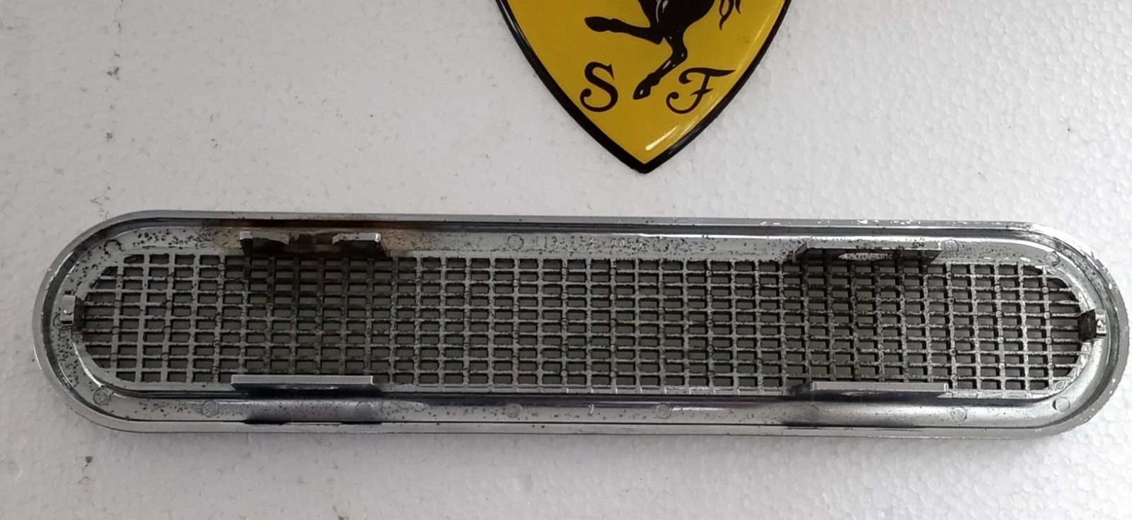 Ferrari Vent Grille Chrome Trim Bezel_330 GT_275_250_NEW_GENUINE