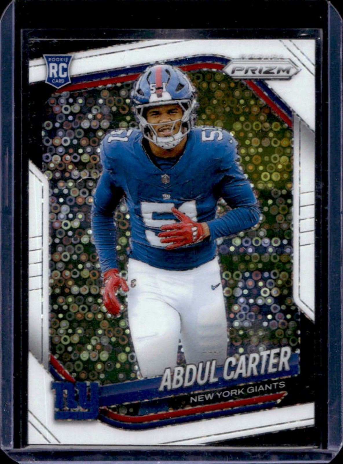 2025 Panini Prizm Abdul Carter RC White Disco Rookie #394 Giants