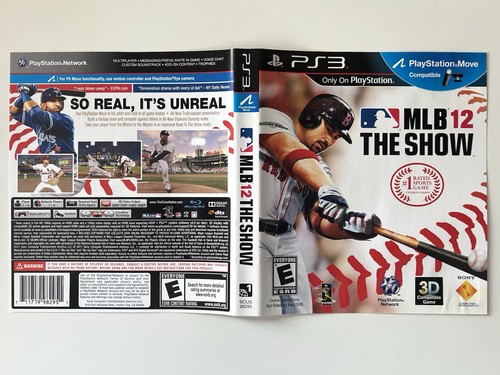 MLB 12: The Show (Sony PlayStation 3, 2012) *CIB* Adrian Gonzalez Cover - Picture 10 of 10