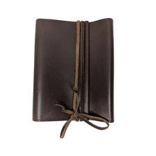 Unbranded Handmade Leather Travelers Notebook Field Notes Dark Brown