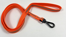 New Orange Waterproof Reflective Dog Leash 6ft Rubber Material Durable Black Cli