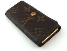 LOUIS VUITTON Key holder Brown beige gold Women M62631 Authentic secondhand