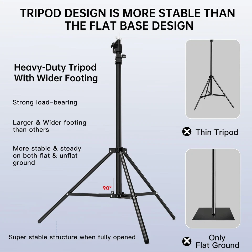 8.5 x 10 FT Photo Backdrop Stand Kit, Adjustable Background Holder Support Sy... - Image 3 of 4