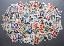 Lot collection timbres France anciens célébrités neufs**