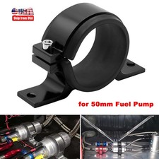 Black 50MM Car SIMPLE FUEL PUMP/FILTER HOLDER EXTERNAL BRACKET CLAMP CRADLE