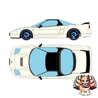NEW Make up EIDOLON 1/43 Honda NSX-R NA2 2002 TE37 Wheels Championship White