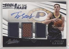 2017 Absolute Tools of the Trade Signatures Three Swatch 61/199 TJ Leaf Auto 0f8