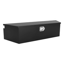 49x14.2x11.4 Steel Trailer Tool Box Black Heavy Duty Tongue Toolbox W Lock