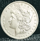 1890 CC Morgan Dollar XF+ in Grade Key Date Has Mint Luster