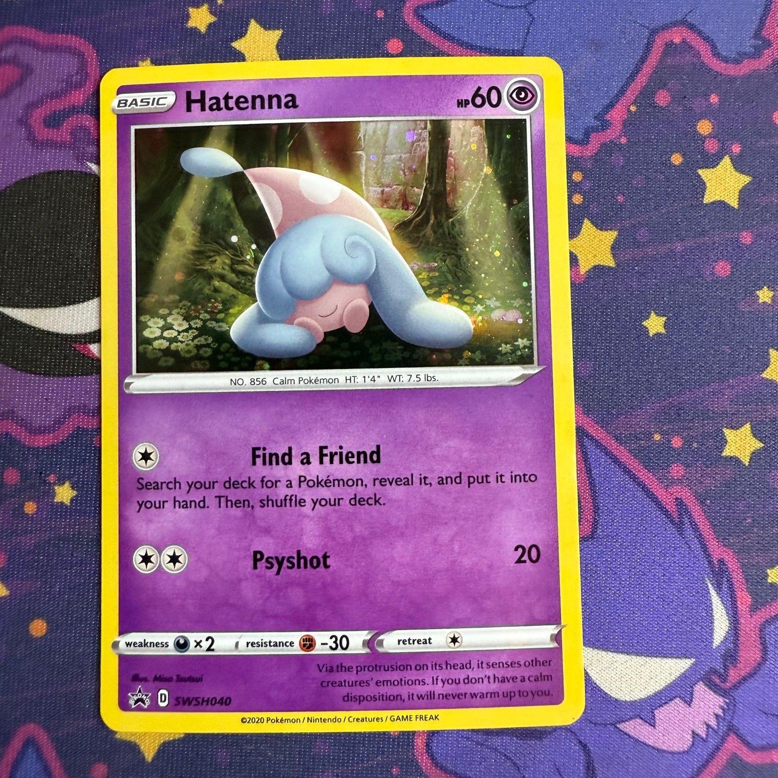 Hatenna Holo SWSH040 General Mills Promo Pokemon Card LP