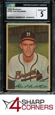 1954 BOWMAN #192 LEW BURDETTE BRAVES CGC 5