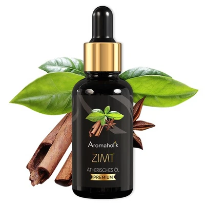 AROMAHOLIK Zimtöl BIO 100% naturrein, Ätherische Öle für Diffuser, Cinnamon Essential Oils