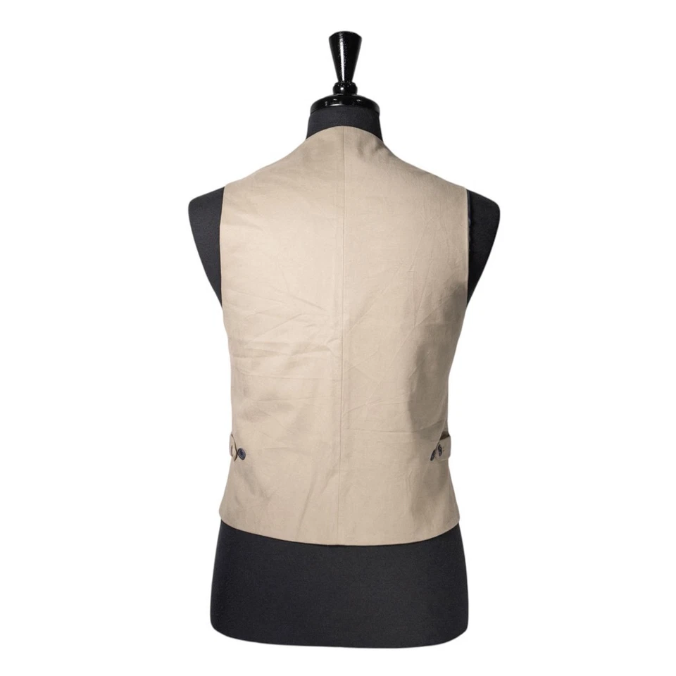 Chaleco Chaleco de Terciopelo Floral Azul Verde 40R Para Hombres Boho Preppy Informal Foto 2 de 4