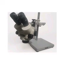 MEIJI TECHNO EMZ-5 MICROSCOPE / ORIGINAL BOOM STAND S 4100  2- Nikon C-W10xA/22