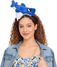 Shark Headband, under the Sea Costume Accessories Funny Hats for Halloween Cospl