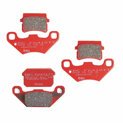 EBC Bremsbelag Set komplett für Adly/Herchee Sport 300 Interceptor 2007 - 2015