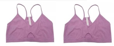 Colsie - Women's Ribbed Bralette - Sz SMALL - Orchid - 2 Pack