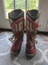 GAERNE SG10 Motorcross Boots Red Black White ...