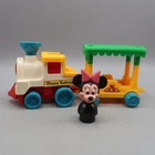 Vintage Illco Disney Little People Minnie Mouse Figure with Train Railway lot