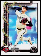 David Festa 2025 Topps Holiday #H78 RC Minnesota Twins