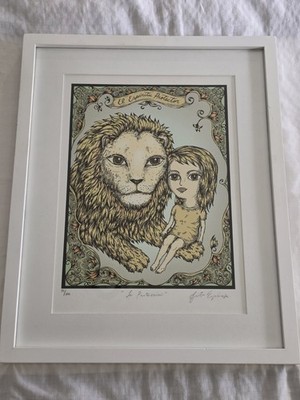  ️ Signed Fito Espinosa El Espíritu Protector 51/100 Framed Art Print