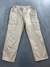 Propper Cargo Pants Mens 38x32 Khaki Ripstop Tactical Elastic Waist Pockets