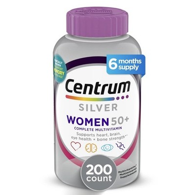 	Centrum Silver Women's Multivitamin 50+ Non-GMO 200 Ct	