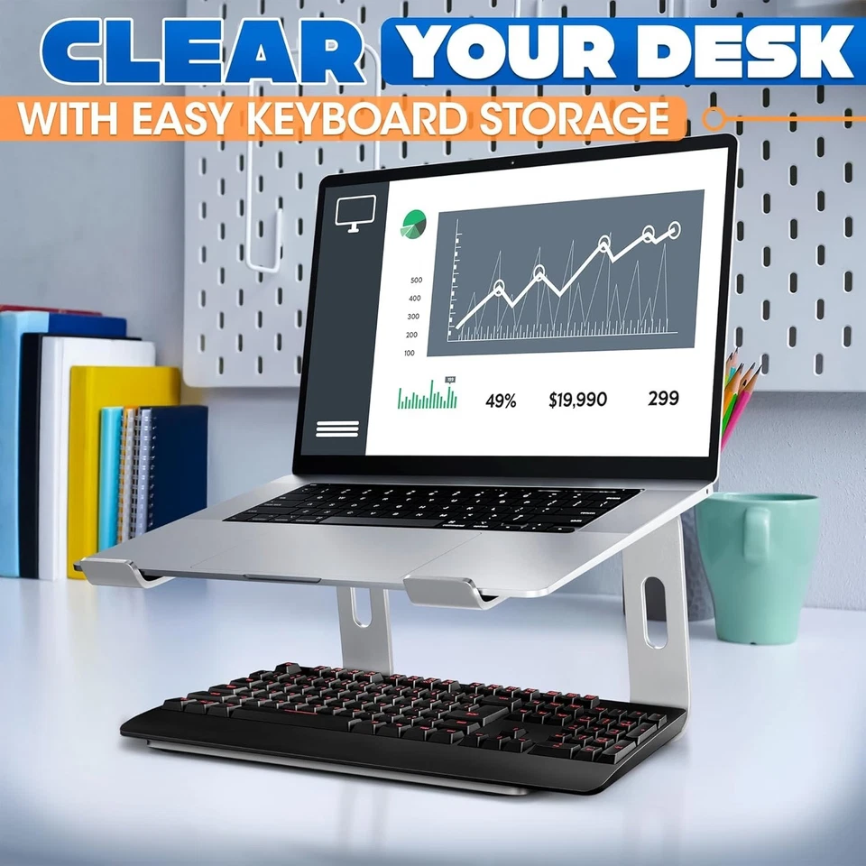 Portable Laptop Stand for Desk – Ergonomic Compatible for 10-15.6′′ Notebook - Изображение 4 из 4