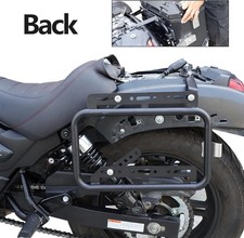 Universal Motorcycle Pannier Holder Rack Mount Bracket Bar for SaddleBoxAluminum