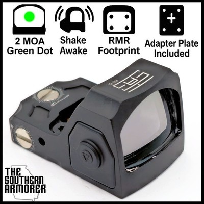 Green Dot Shake Awake Optic Sight + Adapter for CZ P-10 C F S Optic Ready