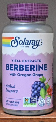 Solaray Berberine with Oregon Grape 60 Capsules Advanced Formula Root Extract