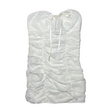Cider Lace Ruched Strapless Mini Dress Size XS