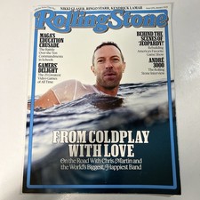 Rolling Stone Magazine January 2025 Chris Martin Coldplay with Love