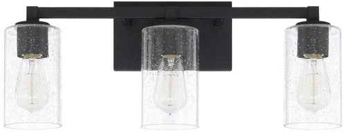 Capital Ravenwood 23"W Black Iron 3-Light Vanity Bath Light - Picture 2 of 7