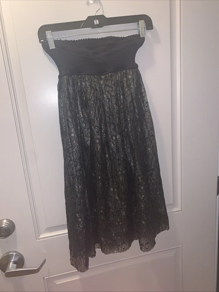 Betsey Johnson Negro Encaje Natación Encubrimiento Talla OSFM Bruja Gótica Crucero Y2K Foto 4 de 4