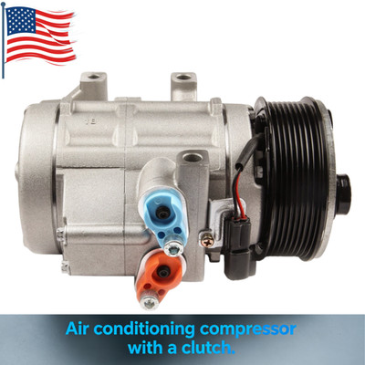 AC Compressor &Clutch Fit 2011-2016 Ford F-250 F-350 F-450 F-550 Super Duty 6.7L
