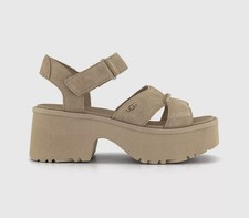 UGG New Heights Ankle Strap Sandals Mustard Seed SIZE 9.5 NEW