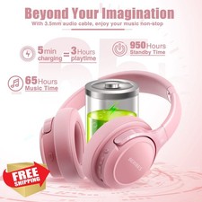 BERIBES Over Ear Bluetooth Headphones, 65H Playtime, EQ Modes