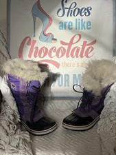Sorel Tofino II Waterproof Winter Snow Boots Purpl NY2642-512 Youth Size 4 35 EU
