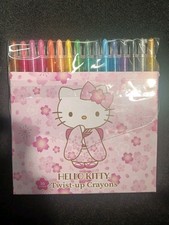 Hello Kitty Twist Up Crayons Set of 16 Sanrio 2021 New