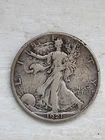 1921 Walking liberty half dollar, Strong Mid-grade, Rare in Higher Grades
