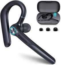 Bluetooth Headset with Microphone, Bluetooth Earpiece for Work, Wireless Headset