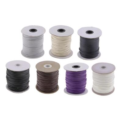 80 Meter 2mm Geflochten Gewachst Seil Kordel Armband Schnur