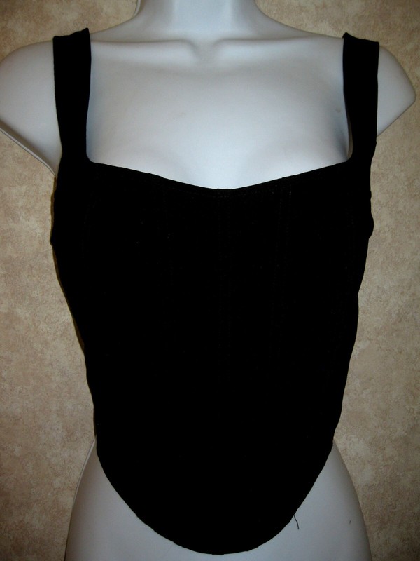 Sincerely Jules black cropped corset top size M