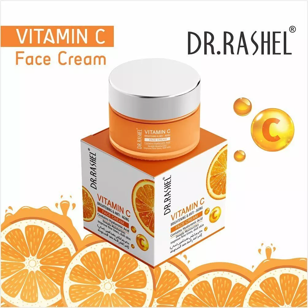 DR.RASHEL Vitamin C Face Cream For Brightening Anti Aging Men Women 50 g