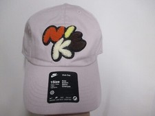 NIKE "YOUTH" CLUB BUBBLE BASEBALL HAT ADJUSTABLE NWT GRAY W/RAISED FELT NIKE